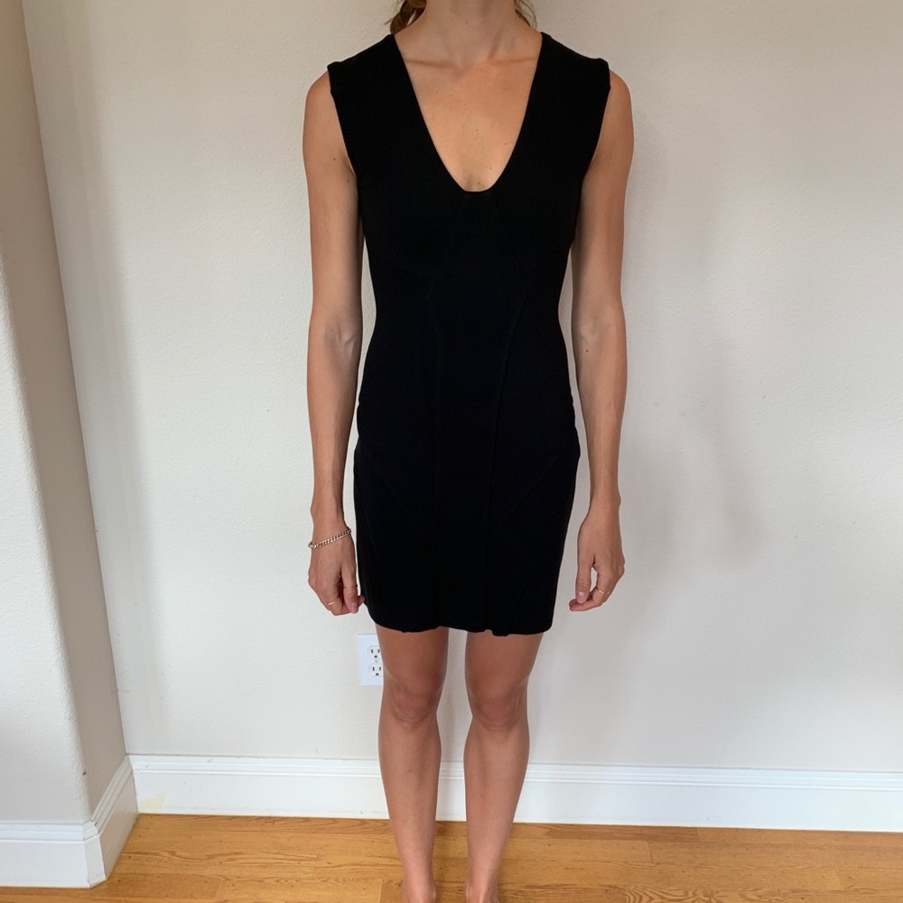 Black talula mini dress from aritzia